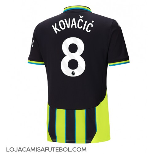 Camisa de Futebol Manchester City Mateo Kovacic #8 Equipamento Secundário 2024-25 Manga Curta